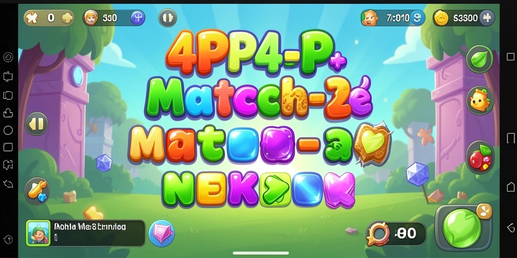 Tampilan gameplay seru dan penuh warna dalam 4P4P.