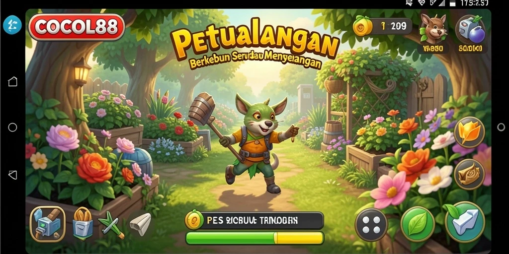 Tampilan gameplay seru dan penuh warna di COCOL88.