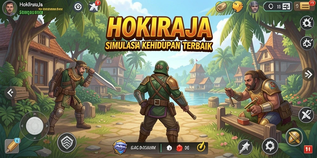 Gameplay HOKIRAJA yang menakjubkan dengan interaksi karakter.