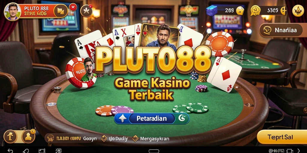 Tampilan gameplay kasino yang menarik dari PLUTO88.