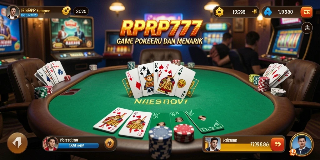 Tampilan game Poker seru di RPRP777.