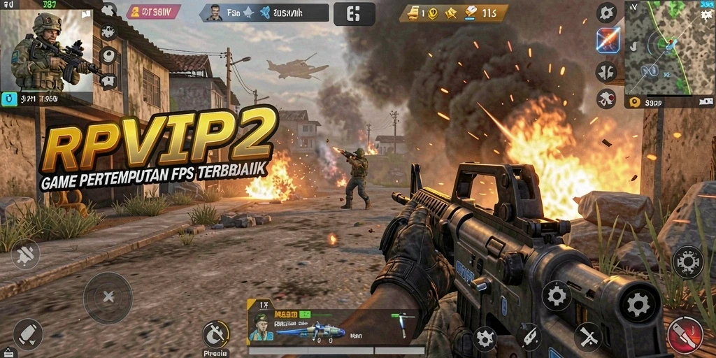 Tampilan menegangkan dari gameplay RPVIP2 saat pertempuran berlangsung.