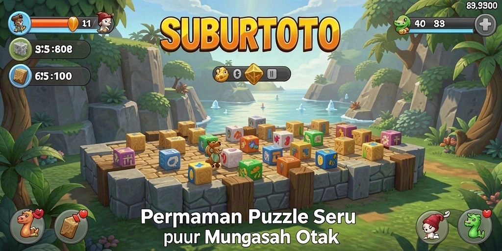 Screenshot menampilkan gameplay seru dari SUBURTOTO, dengan tantangan teka-teki menarik.