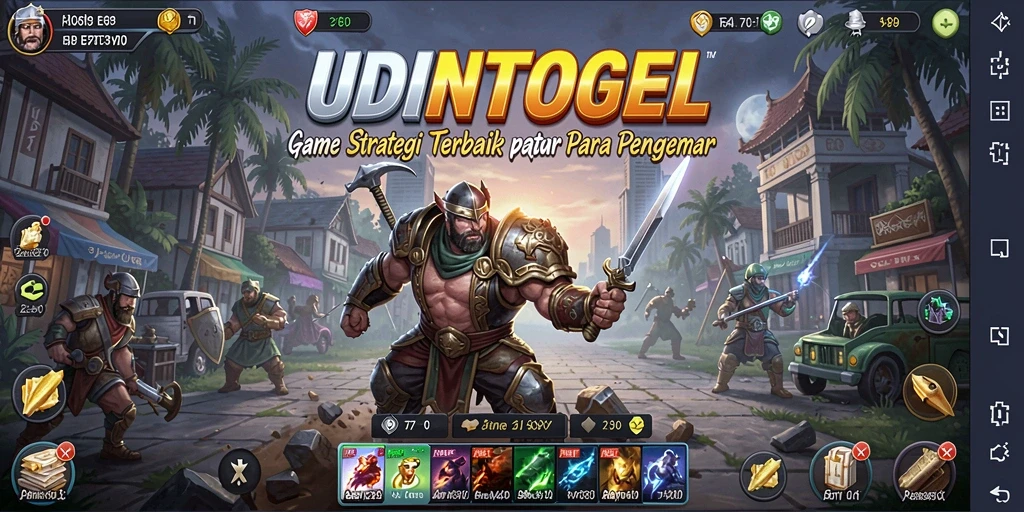 Tampilan gameplay menantang dari UDINTOGEL dengan strategi cerdas.
